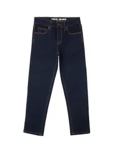 Pepe Jeans Boys Relaxed Fit Clean Look Stretchable Cropped Jeans