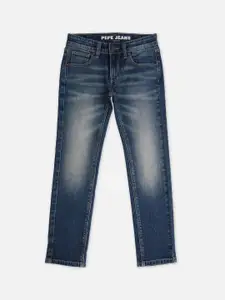 Pepe Jeans Boys Slim Fit Heavy Fade Stretchable Jeans