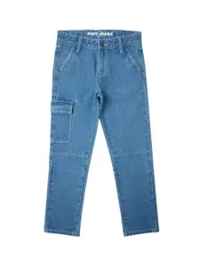 Pepe Jeans Boys Wide Leg Clean Look Cotton Jeans