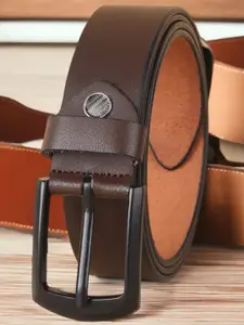 INVICTUS Men Textured Leather Formal Belt