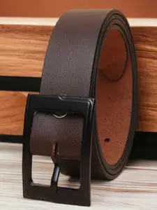 INVICTUS Men Textured Leather Formal Belt