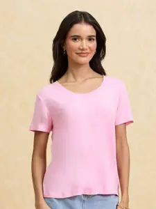 20Dresses Pink ss24 Round Neck Short Sleeves Regular T-shirt