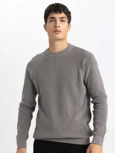 DeFacto Ribbed Pullover Acrylic Sweater