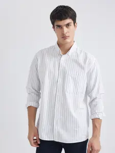 DeFacto Striped Pure Cotton Casual Shirt