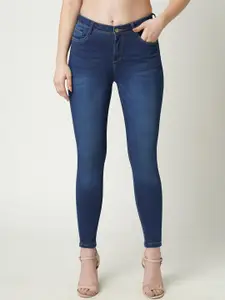 Kraus Jeans Women Skinny Fit High-Rise Heavy Fade Jeans