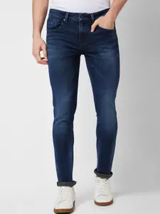 SPYKAR Men Skinny Fit Low-Rise Heavy Fade Clean Look Jeans