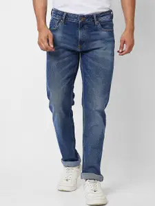 SPYKAR Men Relaxed Fit Heavy Fade Clean Look Cotton Jeans