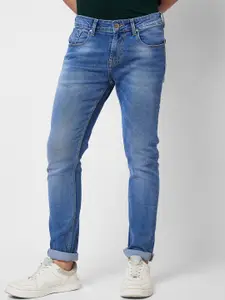 SPYKAR Men Skinny Fit Low-Rise Light Fade Cotton Stretchable Jeans