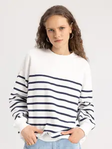 DeFacto Striped Pullover Sweatshirts