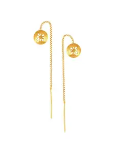 Vighnaharta Gold-Plated Drop Earrings