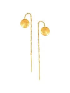 Vighnaharta Gold-Plated Drop Earrings