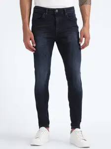 Flying Machine Men Skinny Fit Clean Look Light Fade Whiskers Stretchable Jeans