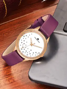 Franklord Women Leather Bracelet Style Straps Analogue Watch F-103 RL A