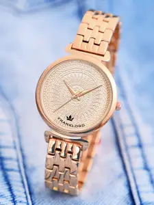 Franklord Women Embellished Stainless Steel Straps Analogue Watch F-115 RTL