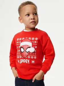 Marks & Spencer Boys SpiderMan Printed Sweatshirt