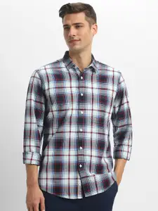 FOREVER 21 Tartan Checked Pure Cotton Casual Shirt