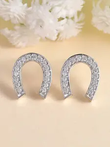 Ornate Jewels 925 Sterling Silver Contemporary Studs Earrings