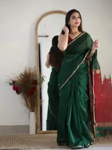Naishu Trendz Woven Design Zari Pure Silk Kanjeevaram Saree