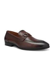 ROSSO BRUNELLO Men Leather Formal Slip-On Shoes
