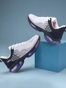 HRX by Hrithik Roshan Men White Textured Lace-Up Running Shoes