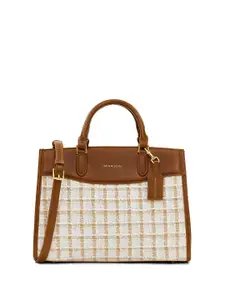 MIRAGGIO Tweed Handbag with Detachable & Adjustable Crossbody Strap