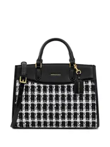 MIRAGGIO Tweed Handbag with Detachable & Adjustable Crossbody Strap