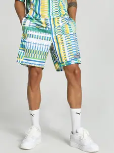 Puma FanwearCapsule Men Abstract Printed Football Sports Shorts