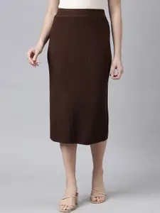 SHOWOFF Self-Designed Straight Midi Skirt