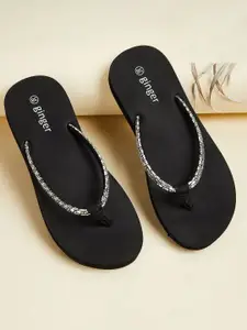 Ginger by Lifestyle Women Rubber Thong Flip-Flops