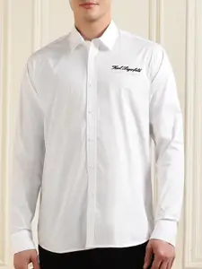 Karl Lagerfeld Spread Collar Long Sleeves Cotton Formal Shirt