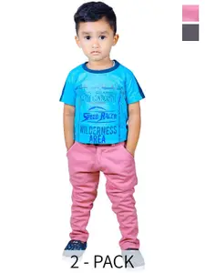 BAESD Boys Pack Of 2 Slim Fit Easy Wash Chinos Trousers