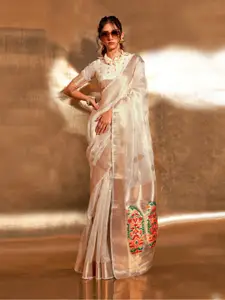 elora Woven Design Zari Tissue Paithani Saree