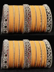 LAVAZZA Set of 74 Crystals Studded Bangles