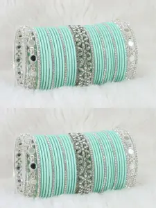 LAVAZZA Set of 74 Crystals Studded Bangles