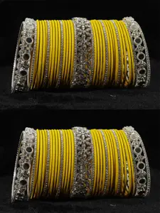 LAVAZZA Set of 74 Crystals Studded Bangles