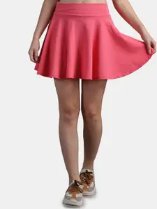 N-Gal Stretchable Flared Mini Skirt