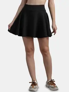N-Gal Stretchable Mini Length Flared Skirts