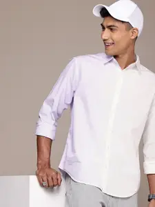 WROGN Men Tie & Dye Pure Cotton Casual Shirt