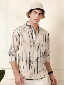 WROGN Tie and Dye Pure Cotton Casual Shirt