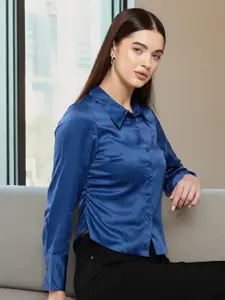 Chemistry Women Satin Casual Shirt