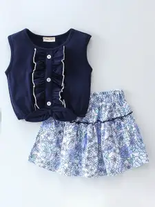 CrayonFlakes Girls Top with Skirt