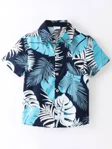 CrayonFlakes Boys Tropical Printed Casual Shirt