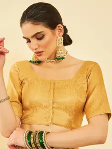 Soch Woven-Designed Saree Blouse