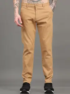 SILISOUL Men Smart Chinos Trousers