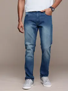 WROGN Men Slim Fit Mid-Rise Clean Look Stretchable Jeans