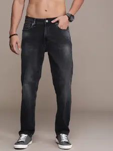 The Roadster Life Co. Men Mid Rise Straight Fit Light Fade Stretchable Jeans