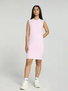 Puma Round Neck Sleeveless Cotton Sheath Dress