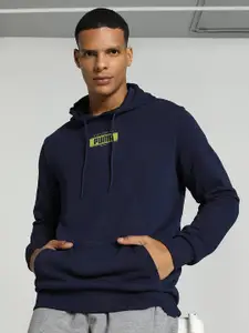 Puma Varsity Graphic Printed Hooded Cotton Sweatshirt