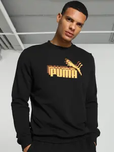 Puma Brand Logo Printed Cotton Cotton Sweatshirt
