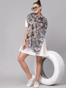 J Style Floral Printed Scarf